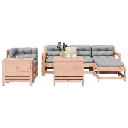 Juego de sofás de jardín 7 pzas madera maciza de abeto Douglas by , Garden sets - Ref: Foro24-3250542, Price: 469,93 €, Disco...