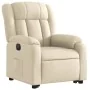Sillón eléctrico reclinable elevable de tela color crema de , Sillones - Ref: Foro24-3205349, Precio: 358,31 €, Descuento: %