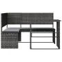Sofá de jardín en forma de L con mesa y cojines ratán PE gris by , Garden sets - Ref: Foro24-362348, Price: 229,19 €, Discoun...
