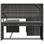 Sofá de jardín en forma de L con mesa y cojines ratán PE gris by , Garden sets - Ref: Foro24-362348, Price: 229,19 €, Discoun...
