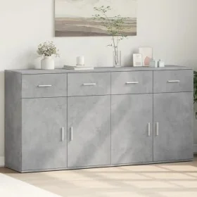Aparadores 2 uds madera de ingeniería gris hormigón 79x38x80 cm by , Sideboards - Ref: Foro24-3276619, Price: 195,96 €, Disco...