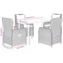 Set de muebles jardín 5 pzas con cojines ratán sintético negro by , Garden sets - Ref: Foro24-3262835, Price: 550,85 €, Disco...