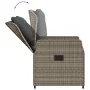 Set comedor de jardín 3 piezas con cojines ratán sintético gris by , Garden sets - Ref: Foro24-3262854, Price: 371,05 €, Disc...