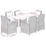 Set comedor jardín 7 pzas y cojines ratán sintético gris claro von , Gartensets - Ref: Foro24-3262907, Preis: 804,50 €, Rabat...