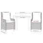Set comedor de jardín 3 pzas cojines ratán sintético gris claro by , Garden sets - Ref: Foro24-3262896, Price: 329,65 €, Disc...