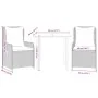 Set comedor de jardín 3 piezas con cojines ratán sintético gris by , Garden sets - Ref: Foro24-3262861, Price: 362,98 €, Disc...