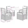 Set de muebles jardín 5 pzas con cojines ratán sintético negro by , Garden sets - Ref: Foro24-3262966, Price: 483,89 €, Disco...