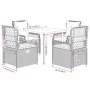 Set comedor de jardín 5 piezas y cojines ratán sintético marrón de , Conjuntos de jardín - Ref: Foro24-3262979, Precio: 449,3...