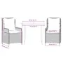 Set comedor de jardín 3 pzas cojines ratán sintético gris claro by , Garden sets - Ref: Foro24-3263027, Price: 291,40 €, Disc...