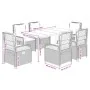 Set comedor jardín 7 pzas y cojines ratán sintético gris claro by , Garden sets - Ref: Foro24-3263031, Price: 681,79 €, Disco...