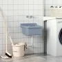 Fregadero lavabo de pared resina gris 40x40x24 cm de , Fregaderos - Ref: Foro24-4002796, Precio: 60,83 €, Descuento: %