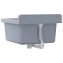 Fregadero lavabo de pared resina gris 40x40x24 cm de , Fregaderos - Ref: Foro24-4002796, Precio: 60,83 €, Descuento: %