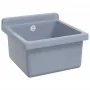 Fregadero lavabo de pared resina gris 40x40x24 cm de , Fregaderos - Ref: Foro24-4002796, Precio: 60,83 €, Descuento: %