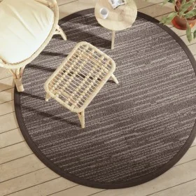 Alfombra de exterior ARAKIL marrón Ø160 cm PP von , Outdoor-Protektoren - Ref: Foro24-368487, Preis: 30,10 €, Rabatt: %