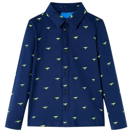 Camisa infantil azul marino 140 by , Kids T-shirts - Ref: Foro24-13273, Price: 14,08 €, Discount: %
