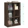 Aparador alto con puertas madera roble marrón 68x37x109 cm von , Sideboards - Ref: Foro24-3295856, Preis: 120,20 €, Rabatt: %