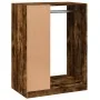 Armario de madera de ingeniería roble ahumado 77x48x102 cm by , Dresser Organizers and Bar Hangers - Ref: Foro24-840811, Pric...