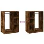 Armario de madera de ingeniería roble ahumado 77x48x102 cm by , Dresser Organizers and Bar Hangers - Ref: Foro24-840811, Pric...