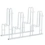 Soporte para 4 bicicletas suelo independiente acero galvanizado by , Bases and supports for storing bicycles - Ref: Foro24-40...