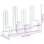 Soporte para 4 bicicletas suelo independiente acero galvanizado by , Bases and supports for storing bicycles - Ref: Foro24-40...