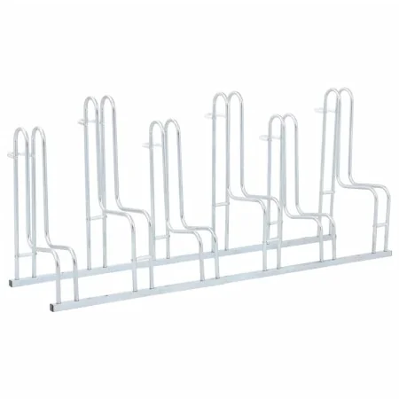 Soporte para 6 bicicletas suelo independiente acero galvanizado by , Bases and supports for storing bicycles - Ref: Foro24-40...