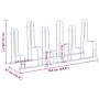 Soporte para 6 bicicletas suelo independiente acero galvanizado by , Bases and supports for storing bicycles - Ref: Foro24-40...