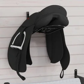 Soporte de silla montura de pared plegable hierro negro von , Sattelständer - Ref: Foro24-172435, Preis: 26,20 €, Rabatt: %