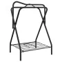 Freestanding folding mount holder black iron by , Saddle Accessories - Ref: Foro24-172440, Price: 71,41 €, Discount: %