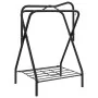 Freestanding folding mount holder black iron by , Saddle Accessories - Ref: Foro24-172440, Price: 71,41 €, Discount: %