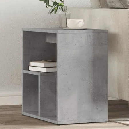 Mesa auxiliar de madera contrachapada gris hormigón 50x30x50 cm de , Mesas auxiliares - Ref: Foro24-840561, Precio: 36,59 €, ...