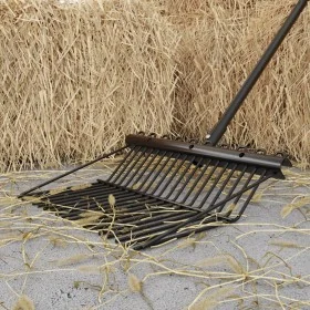 Cabezal de horquilla de rastrillo con 18 púas de acero negro by , livestock feeding - Ref: Foro24-172480, Price: 26,35 €, Dis...