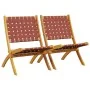 Sillas de jardín plegables 2 uds madera de acacia y tela roja de , Sillas de jardín - Ref: Foro24-366511, Precio: 105,71 €, D...