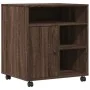 Soporte para impresora con ruedas marrón roble 60x50x67 cm von , Drucker unterstützt - Ref: Foro24-840631, Preis: 92,15 €, Ra...