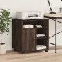 Soporte para impresora con ruedas marrón roble 60x50x67 cm von , Drucker unterstützt - Ref: Foro24-840631, Preis: 92,15 €, Ra...