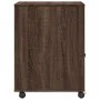 Soporte para impresora con ruedas marrón roble 60x50x67 cm von , Drucker unterstützt - Ref: Foro24-840631, Preis: 92,15 €, Ra...