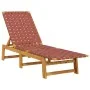Tumbonas con mesa 2 unidades madera maciza de acacia roja by , Loungers - Ref: Foro24-3214217, Price: 264,26 €, Discount: %