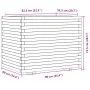 Jardinera madera maciza de abeto Douglas 90x60x72,5 cm von , Töpfe und Pflanzgefäße - Ref: Foro24-3282607, Preis: 248,24 €, R...