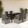 Set comedor jardín 7 pzas y cojines ratán sintético gris claro by , Garden sets - Ref: Foro24-3263038, Price: 704,55 €, Disco...