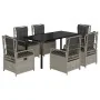 Set comedor jardín 7 pzas y cojines ratán sintético gris claro by , Garden sets - Ref: Foro24-3263038, Price: 704,55 €, Disco...