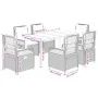 Set comedor jardín 7 pzas y cojines ratán sintético gris claro by , Garden sets - Ref: Foro24-3263038, Price: 704,55 €, Disco...