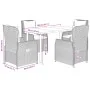 Set comedor de jardín 5 pzas cojines ratán sintético gris claro by , Garden sets - Ref: Foro24-3262905, Price: 551,77 €, Disc...