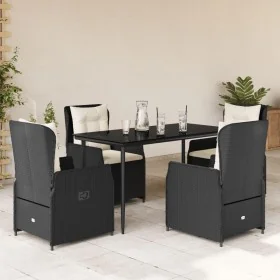 Set de muebles jardín 5 pzas con cojines ratán sintético negro von , Gartensets - Ref: Foro24-3262828, Preis: 546,17 €, Rabat...