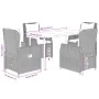 Set de muebles jardín 5 pzas con cojines ratán sintético negro by , Garden sets - Ref: Foro24-3262828, Price: 546,12 €, Disco...