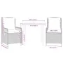 Set comedor de jardín 3 pzas con cojines ratán sintético beige by , Garden sets - Ref: Foro24-3263006, Price: 272,35 €, Disco...