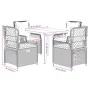 Set de muebles jardín 5 pzas con cojines ratán sintético negro by , Garden sets - Ref: Foro24-3262958, Price: 467,30 €, Disco...