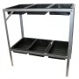 Nature Mesa para macetas acero galvanizado 77x40x77 cm de , Mesas de jardinería - Ref: Foro24-403677, Precio: 61,71 €, Descue...