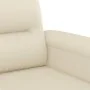 Juego de sofás con cojines 3 piezas cuero sintético color crema by , Sofas - Ref: Foro24-3202378, Price: 561,13 €, Discount: %