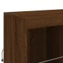 Aparador con luces LED roble marrón 81x37x100 cm by , Sideboards - Ref: Foro24-836678, Price: 115,93 €, Discount: %