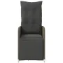 Sillas de jardín reclinables con mesa 2 uds ratán PE gris by , Garden chairs - Ref: Foro24-365707, Price: 297,37 €, Discount: %