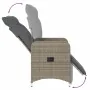 Sillas de jardín reclinables con mesa 2 uds ratán PE gris by , Garden chairs - Ref: Foro24-365707, Price: 297,37 €, Discount: %